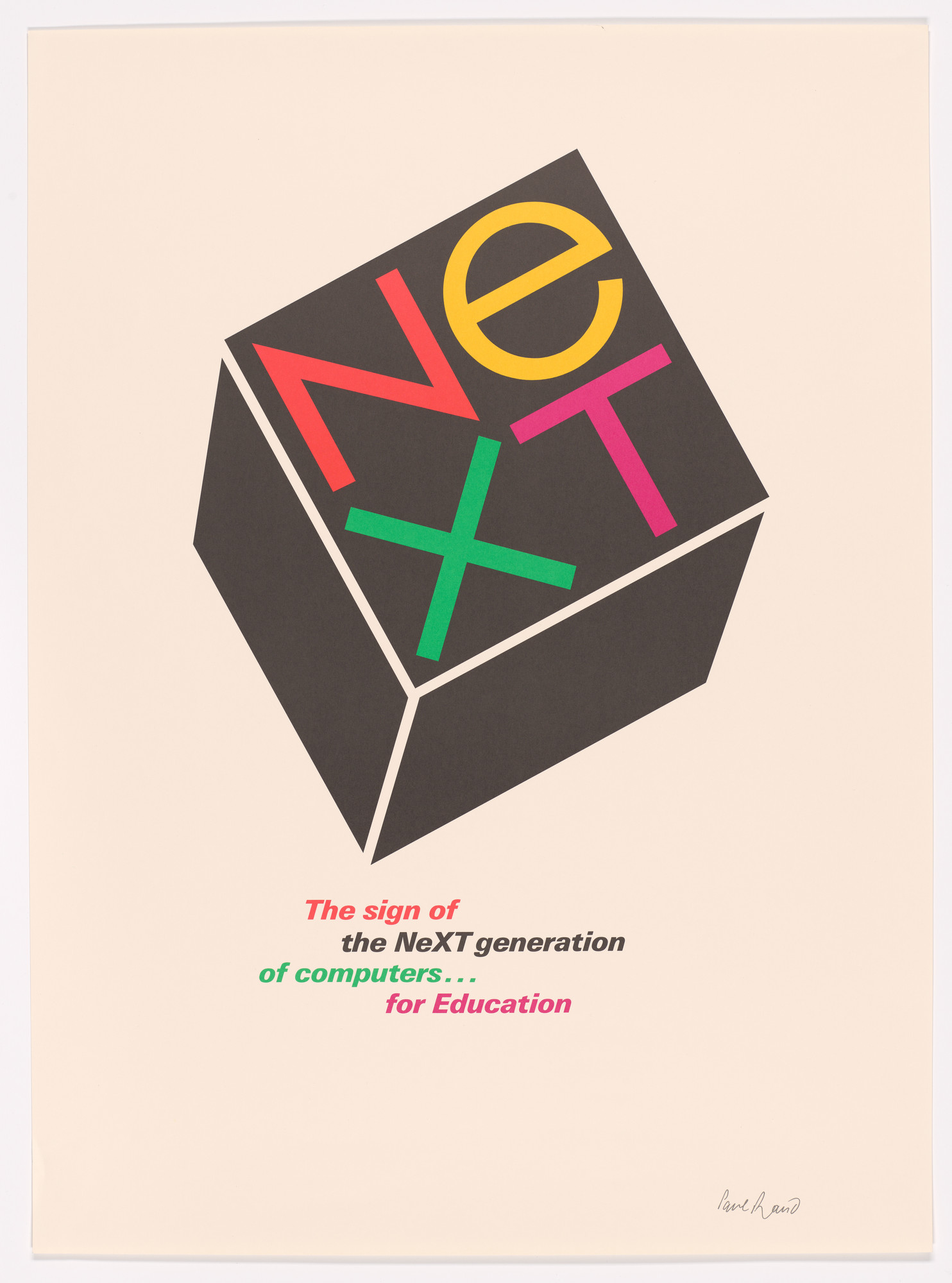 Paul Rand. NeXT: The Sign of the Next Generation of Computers for Education