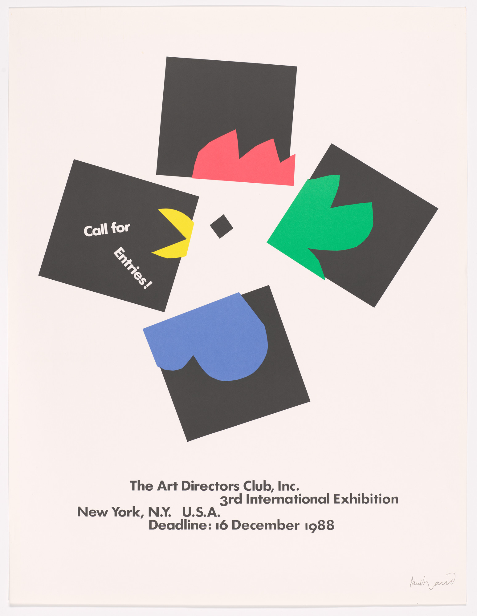 Paul Rand. Art Directors Club Inc. Call for Entries