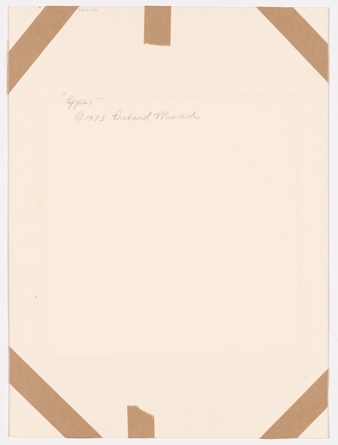 Richard Misrach. Pepper. 1973