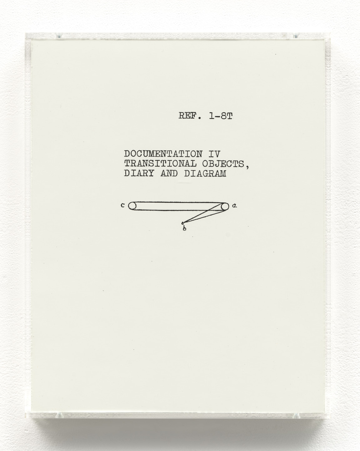 Mary Kelly. Post-Partum Document: Documentation IV, Transitional Objects, Diary and Diagram (prototype). 1976/2015