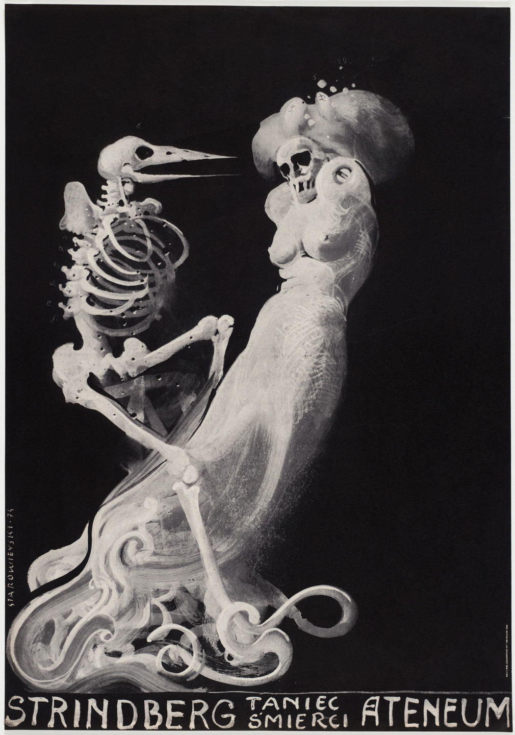Franciszek Starowieyski. Strindberg Taniec S&#39;mierci Ateneum. 1974