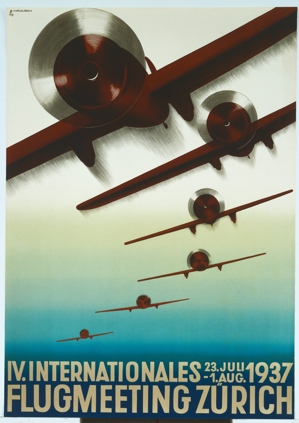 Otto Baumberger. 4th International Aviation Meeting Zurich. 1937