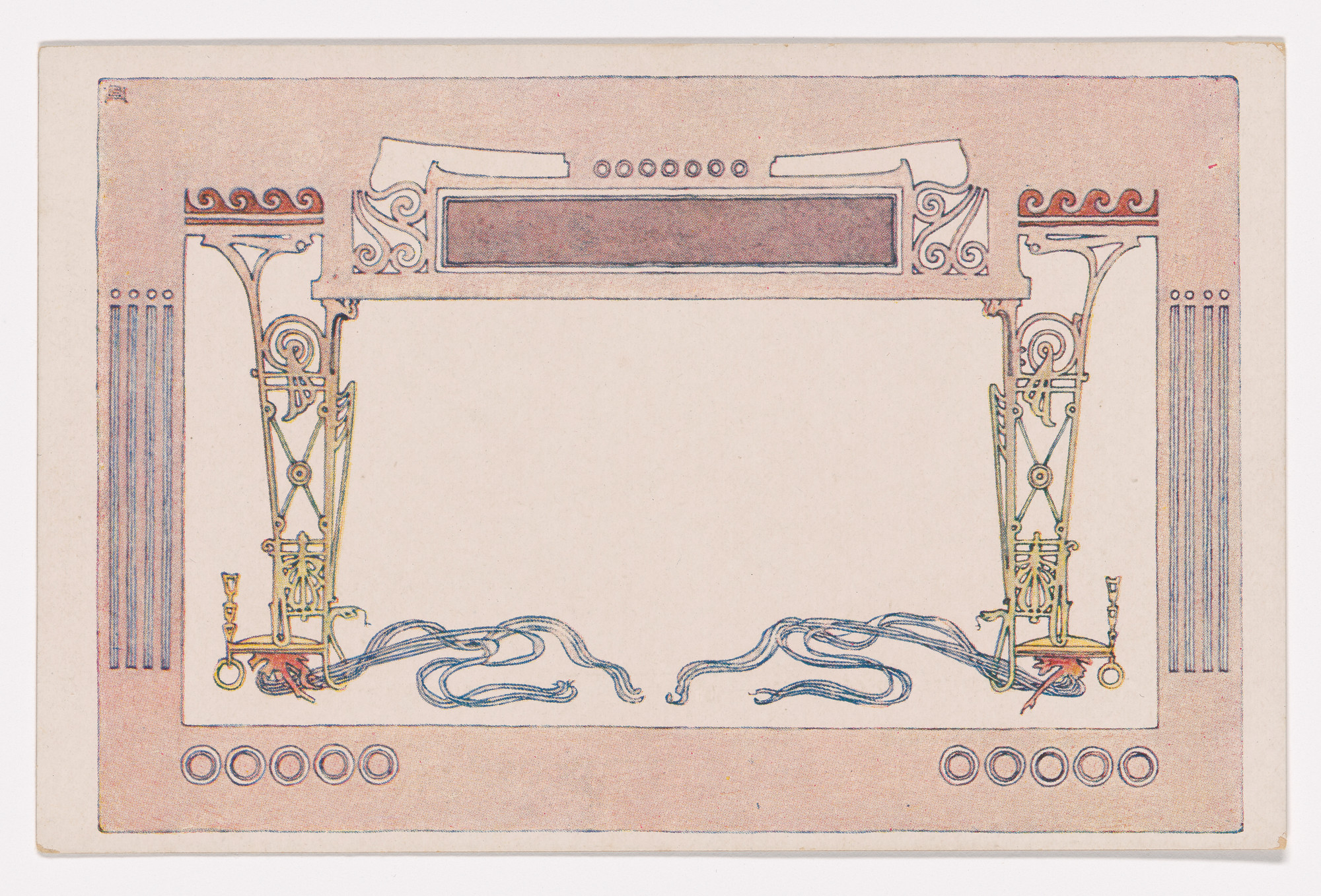 Josef Hoffmann. Wiener Künstler-Postkarte Serie 33/2. c. 1898