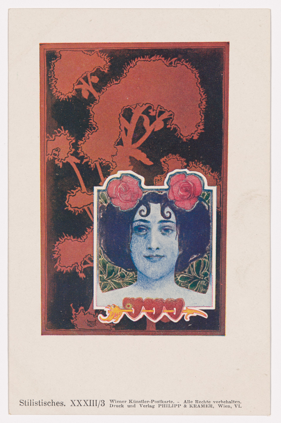 Josef Hoffmann. Wiener Künstler-Postkarte Serie 33/3. c. 1898
