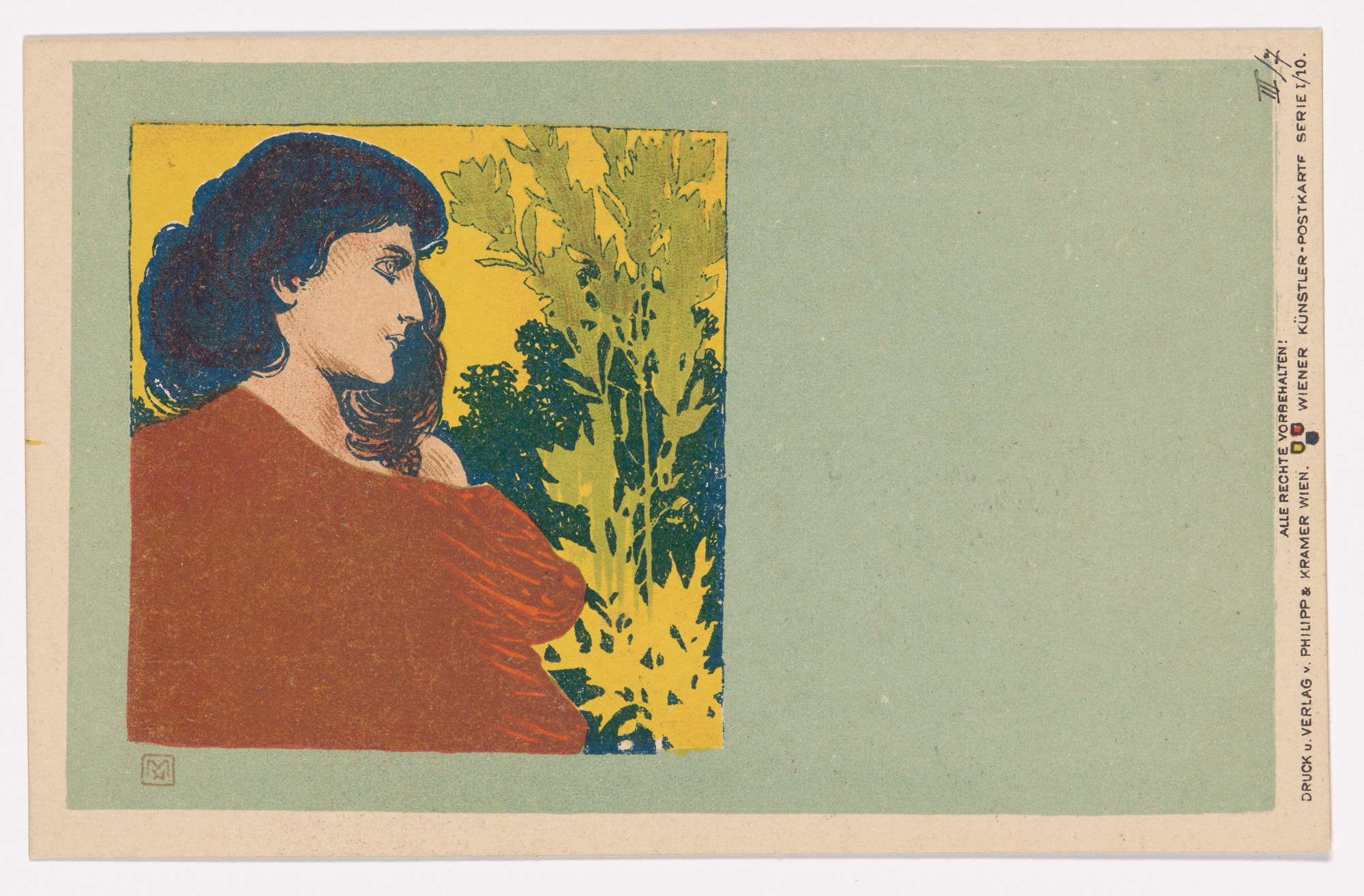 Koloman Moser. Wiener Künstler-Postkarte Serie 3/7