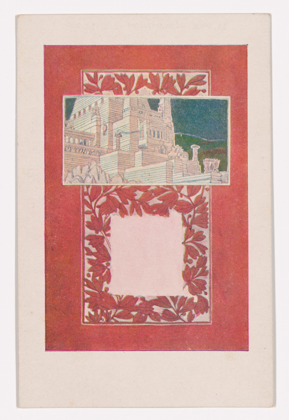 Josef Hoffmann. Wiener Künstler-Postkarte Serie 33/8. c. 1898