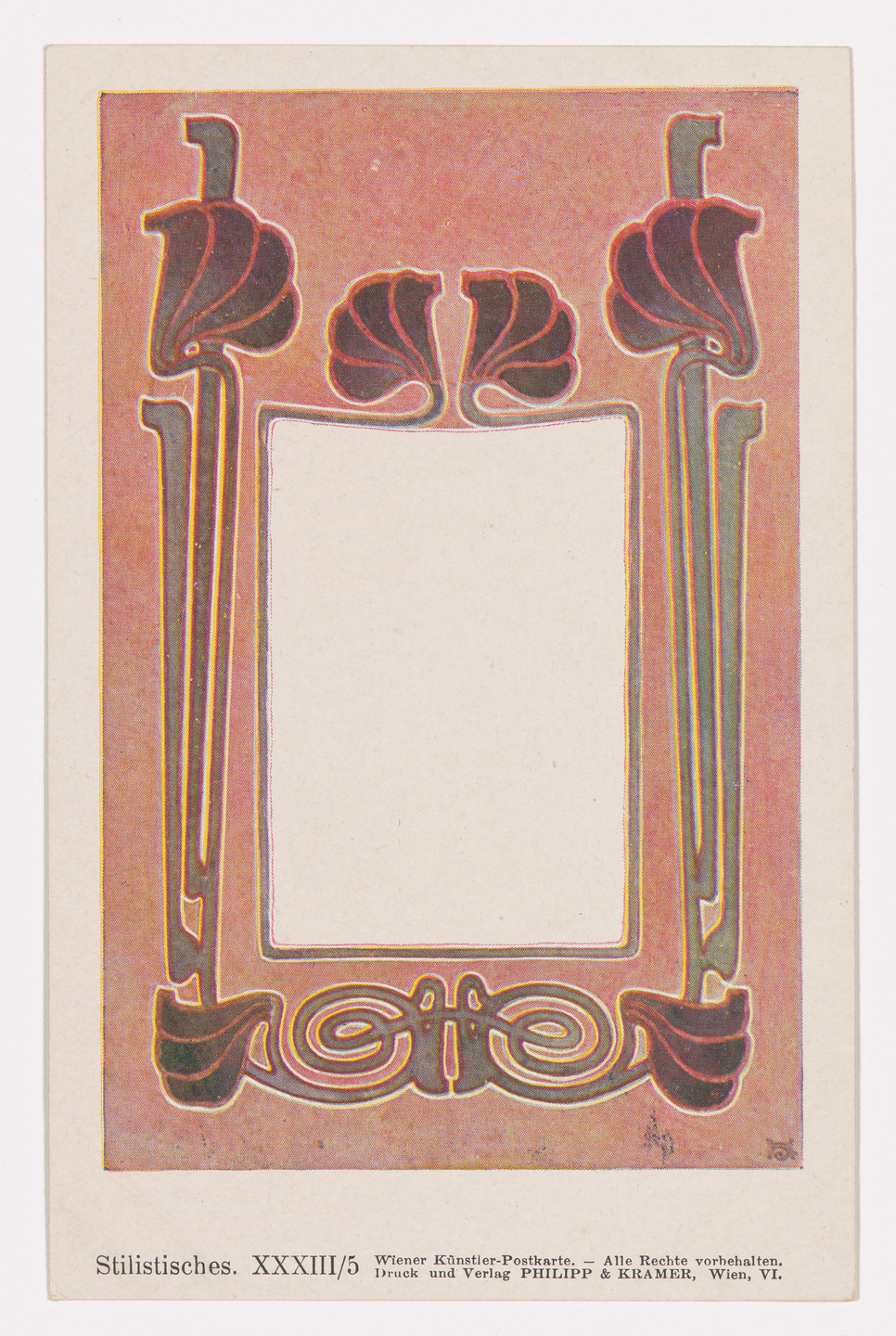 Josef Hoffmann. Wiener Künstler-Postkarte Serie 33/5. c. 1898