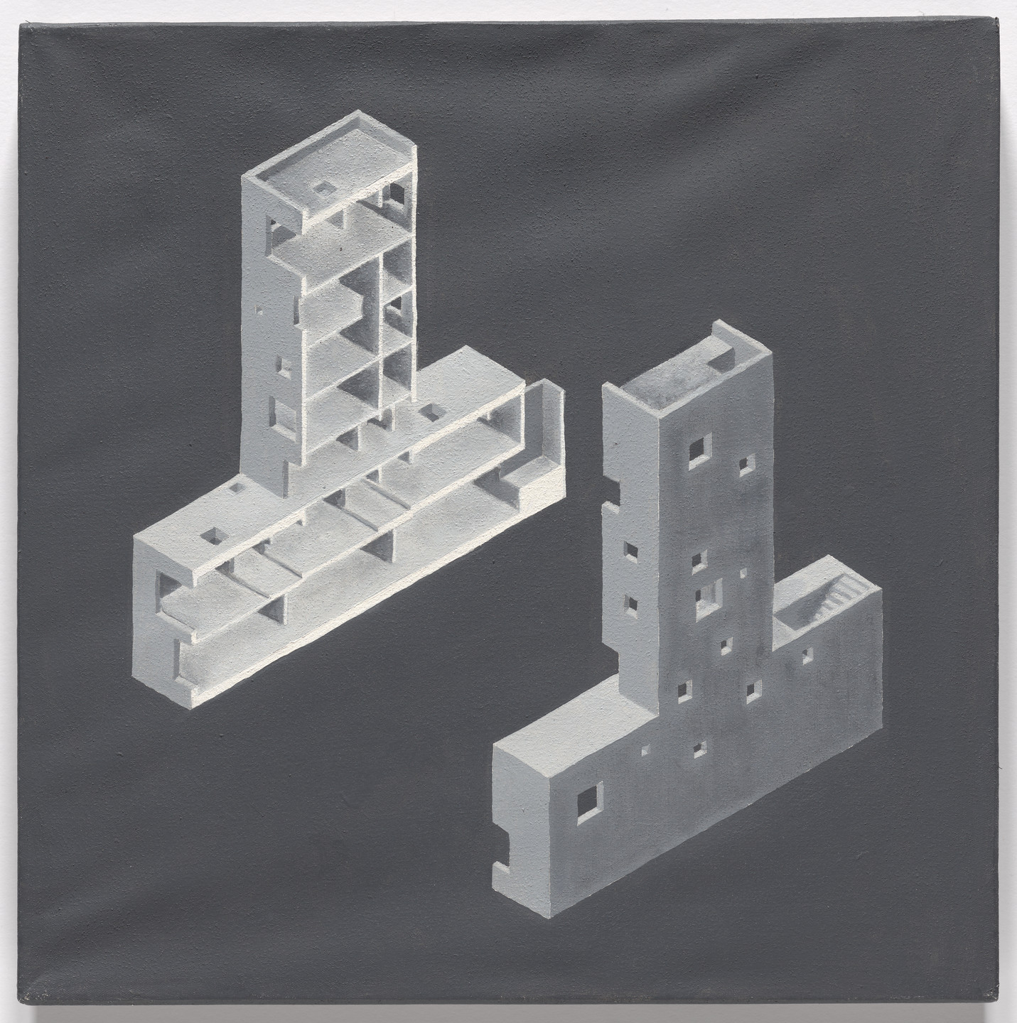 Mauricio Pezo, Sofía von Ellrichshausen. Cien House, Concepción, Chile (Isometric section). 2009-2011