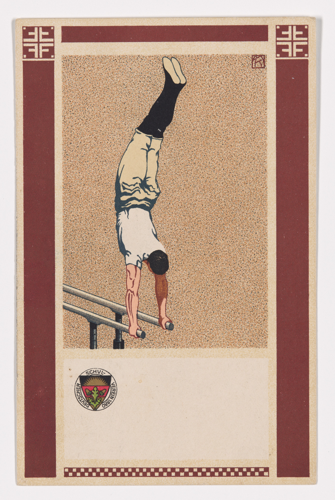 Koloman Moser. Postkarte des Deutschen Schulverein, karte n. 103
