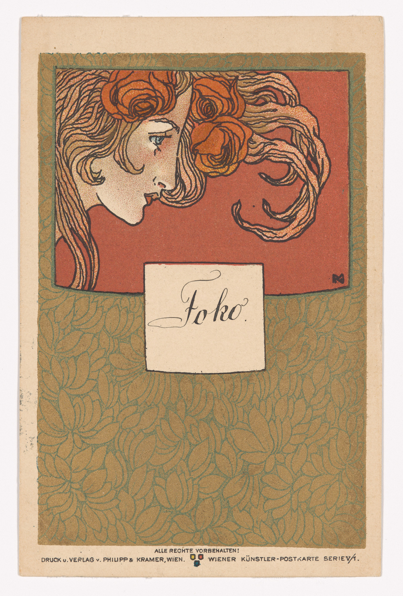 Koloman Moser. Wiener Künstler-Postkarte Serie 5/1