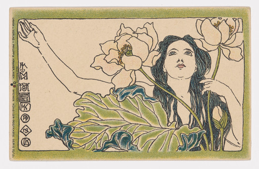 Koloman Moser, Josef Hoffmann. Wiener Künstler-Postkarte Serie 3/10. c. 1898