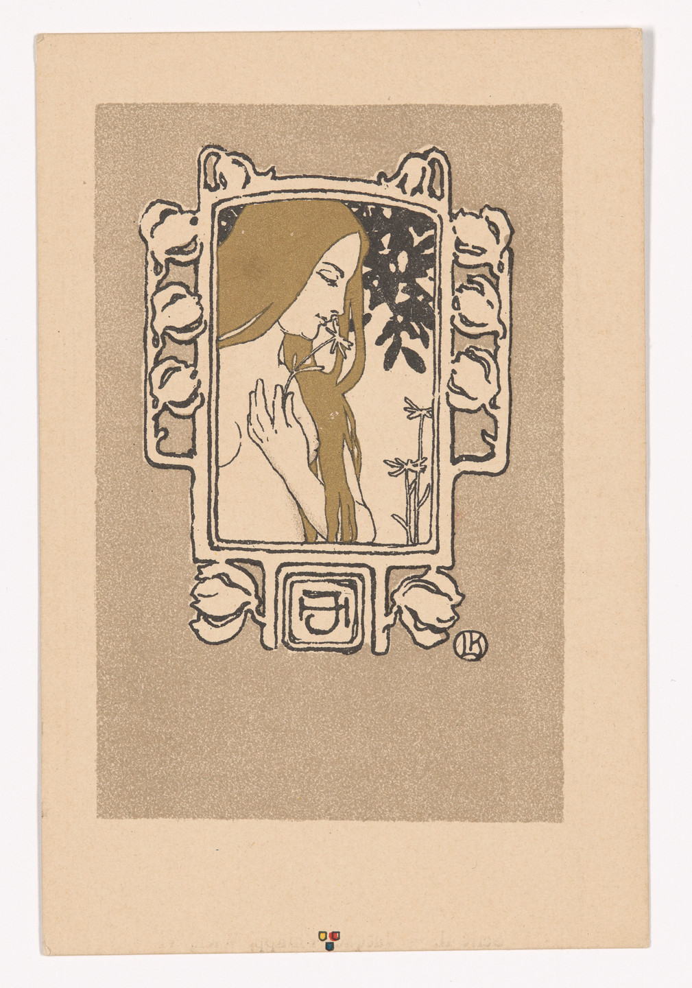 Josef Hoffmann, Leo Kainradl. Wiener Künstler-Postkarte Serie 2/1. c. 1898