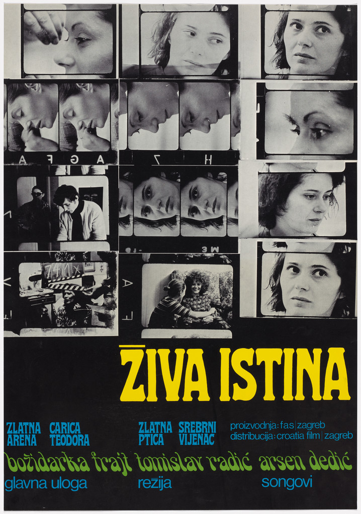 Živa istina movie poster, directed by Tomislav Radić, FAS, Zagreb,