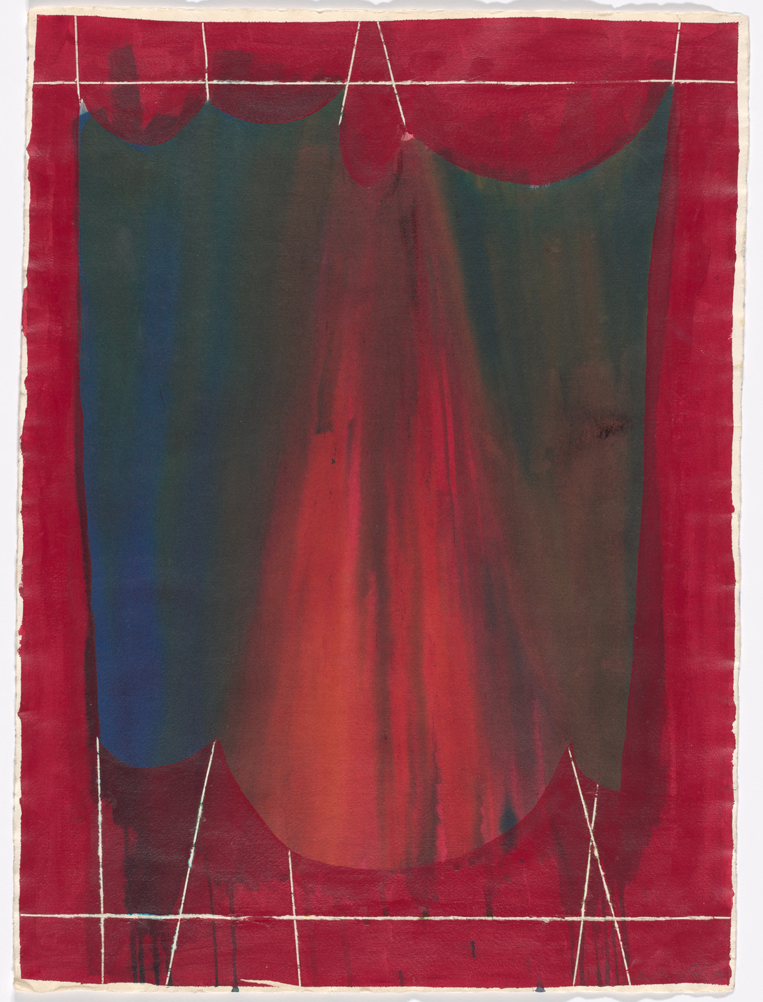 Kay WalkingStick. Tepee Form Drawing. 1974