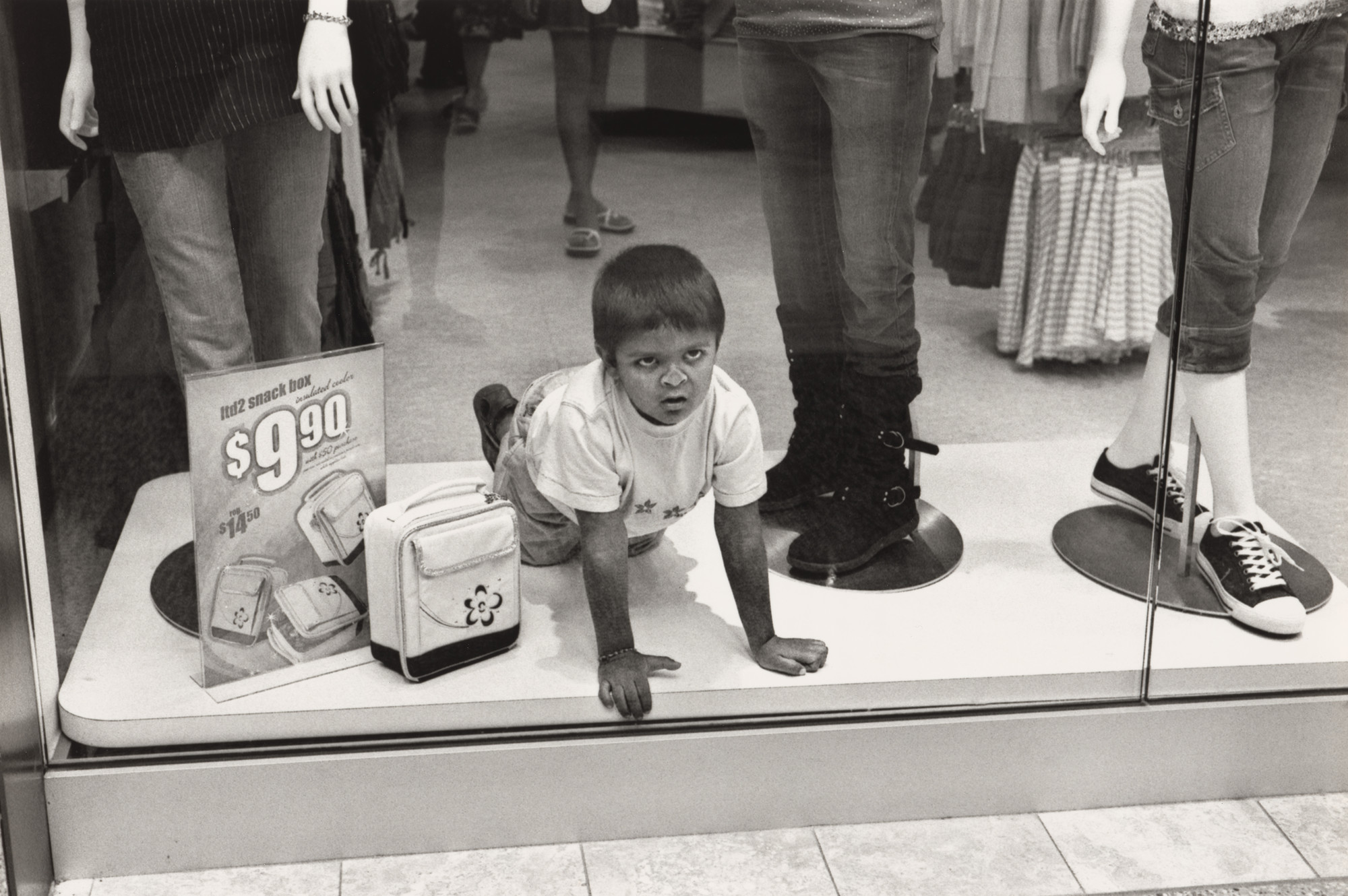 Ed Templeton, Deanna Templeton. Untitled (boy smashes face in window)