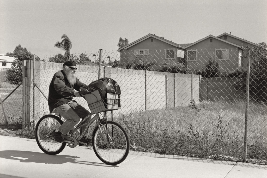 Huntington Beach (Bearded Man on Bike)