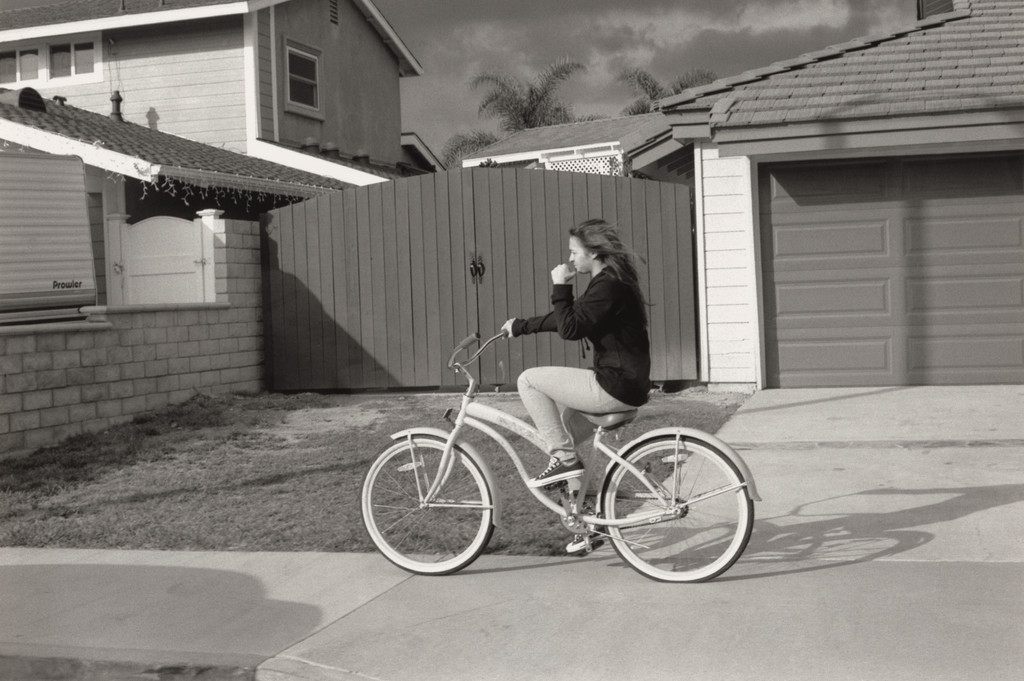 Huntington Beach (Girl rides bike, Suburbia)