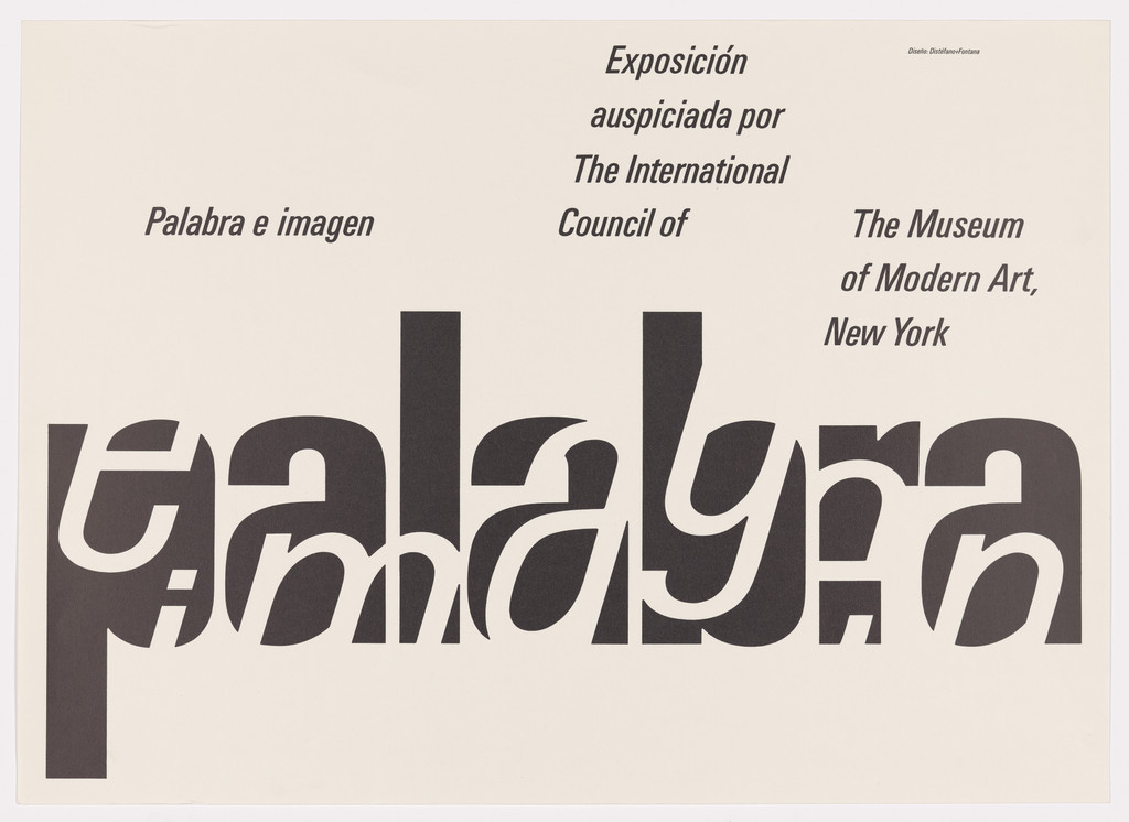 Word and Image. Inaugural exhibition, The International Council of MoMA