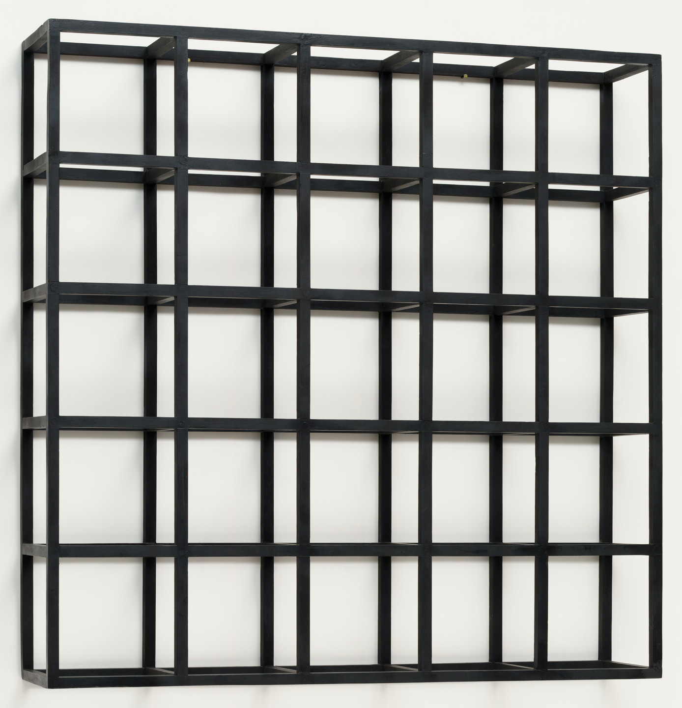 Sol LeWitt. Cubic-Modular Wall Structure, Black. 1966