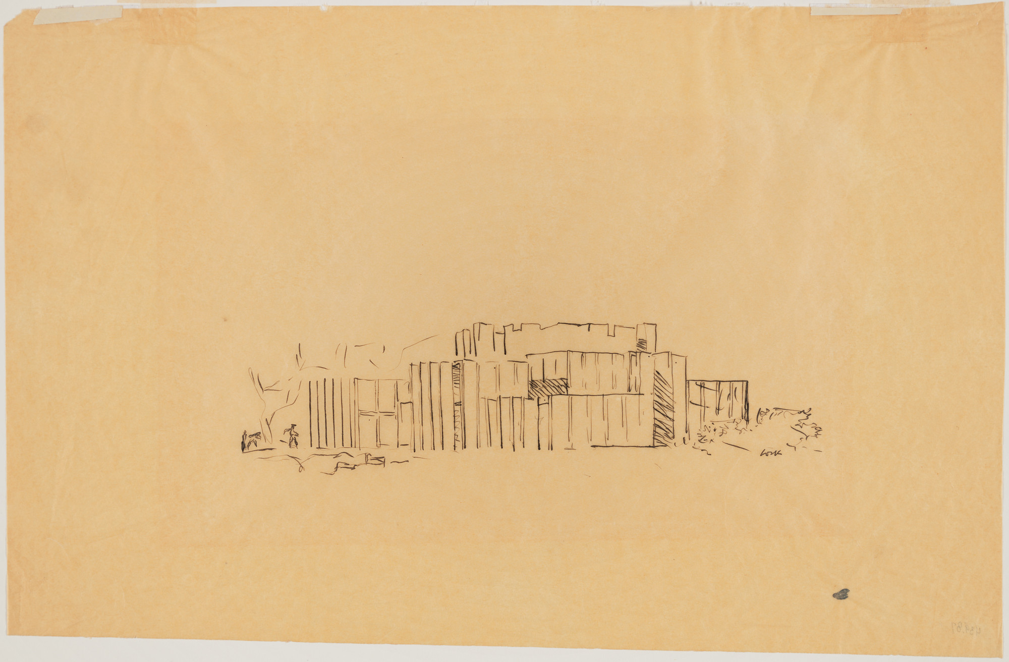Louis I. Kahn. Mr. and Mrs. Lawrence Morris House, Mount Kisco, New York, Perspective. 1958