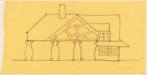 House, Northern Delaware
Preliminary study of west elevation