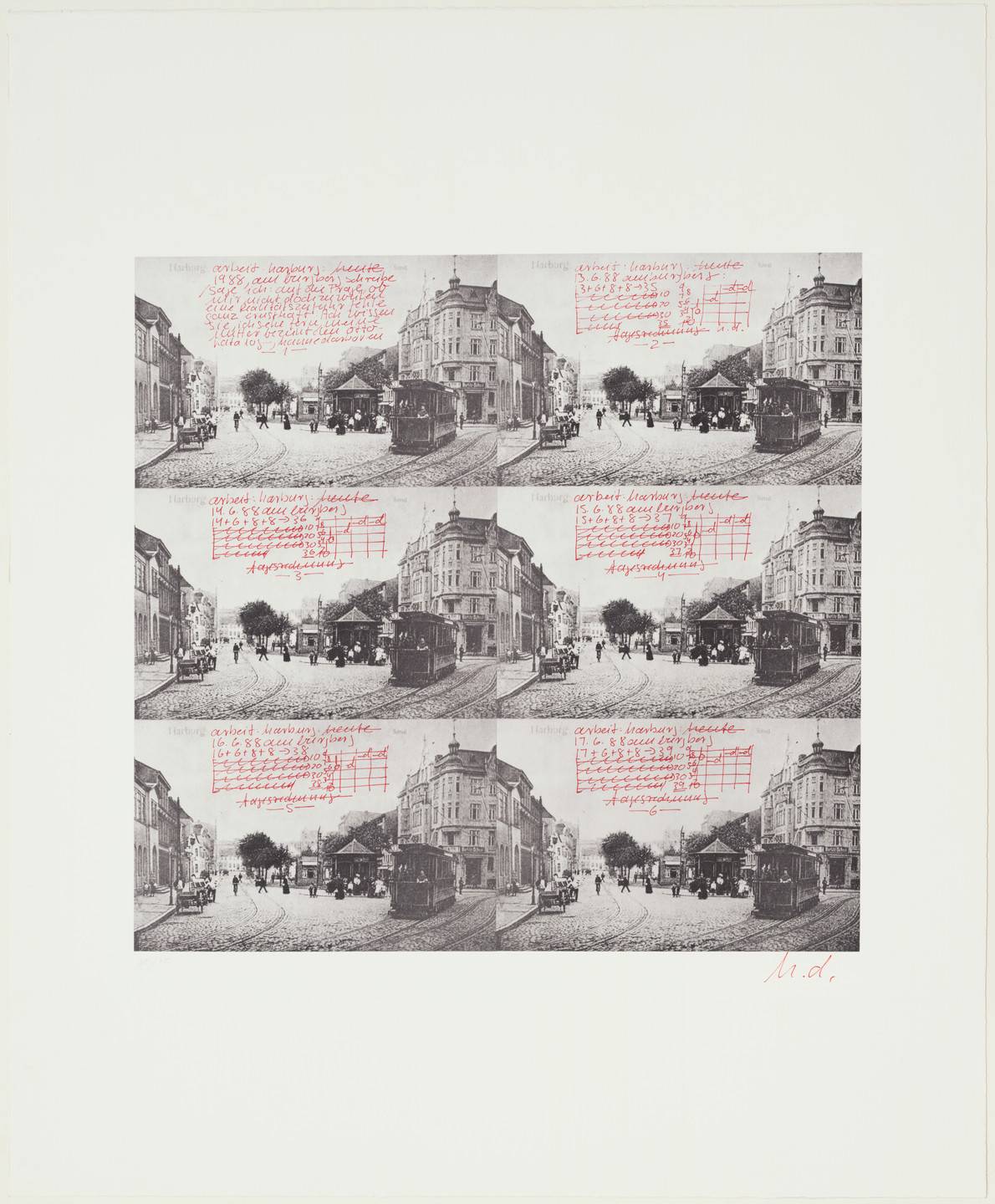 Hanne Darboven. Harburg Sand. 1988