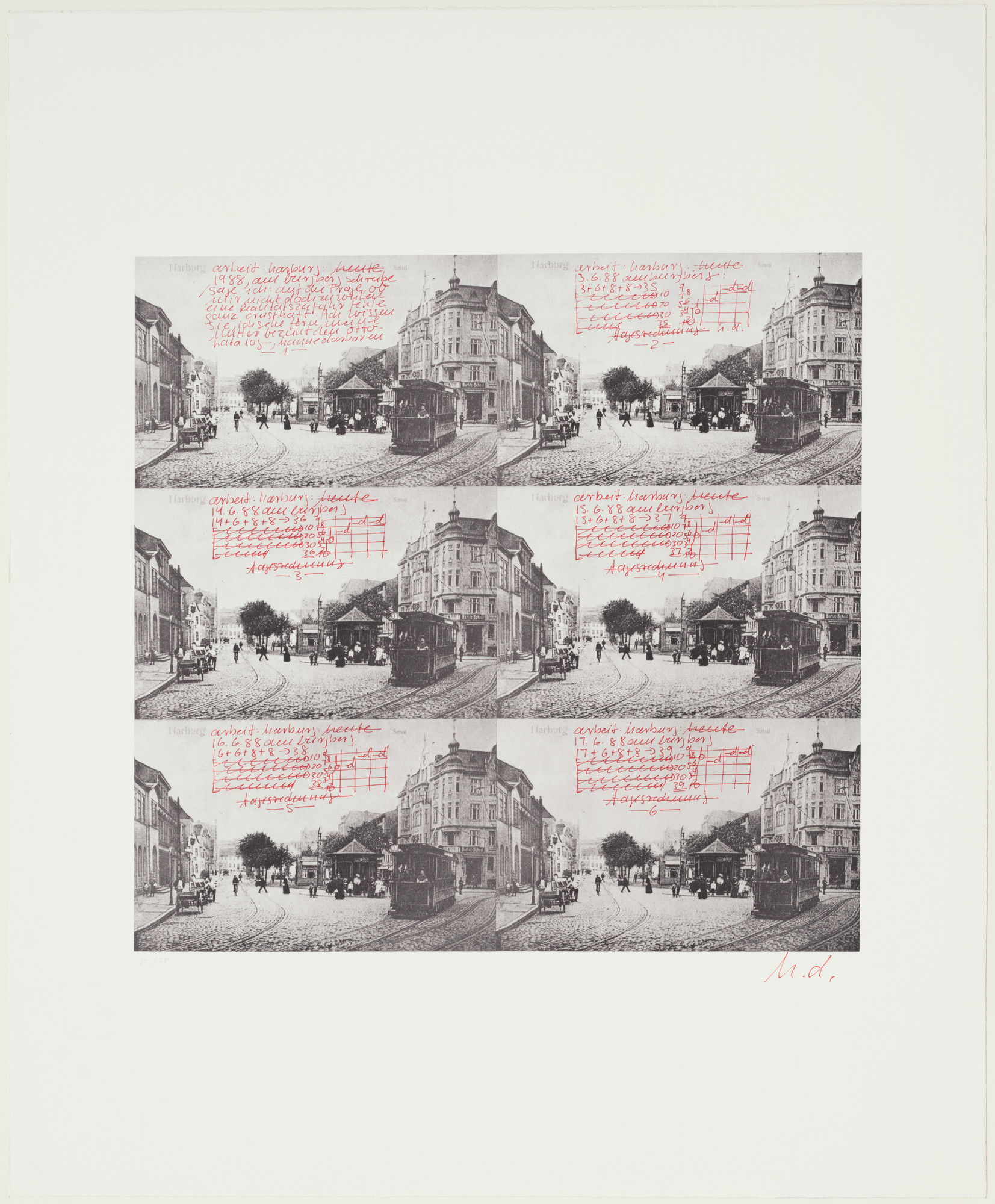 Hanne Darboven. Harburg Sand. 1988 | MoMA