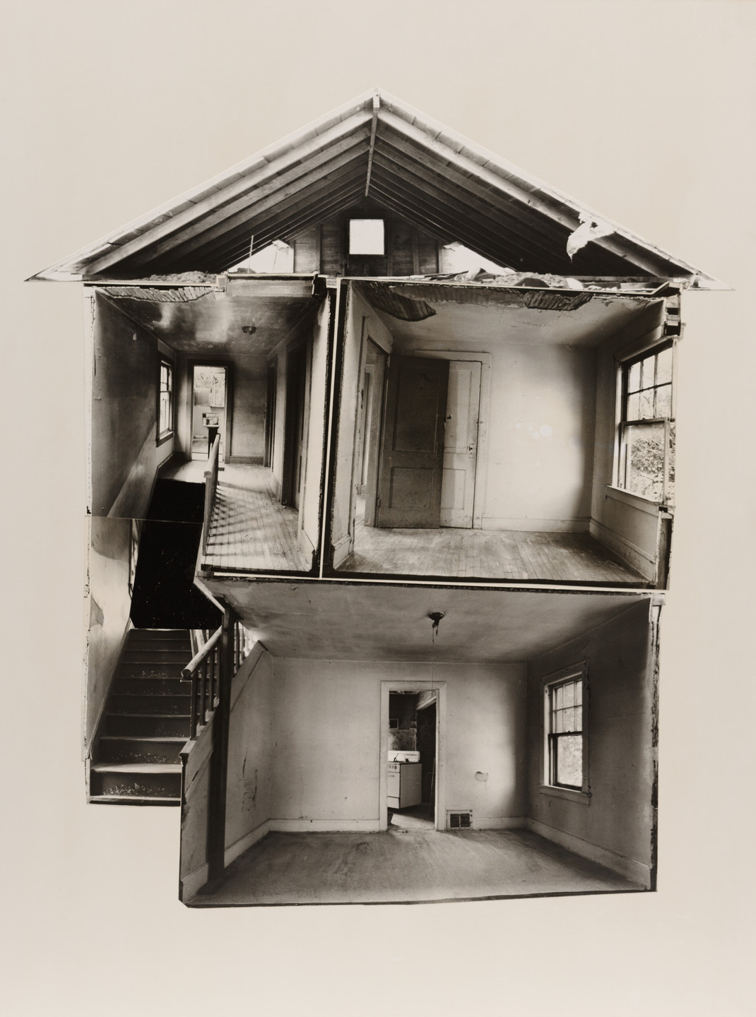 Gordon Matta-Clark. Splitting. 1974