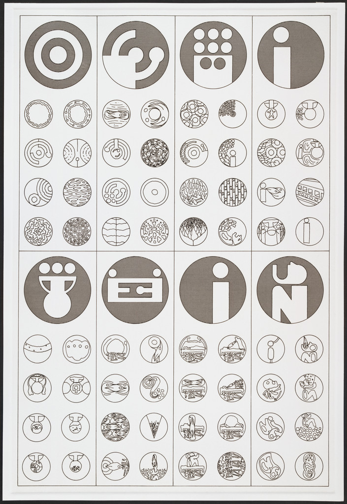 Cosmological Model, plate 2 from Untitled, Matt Mullican, 1988