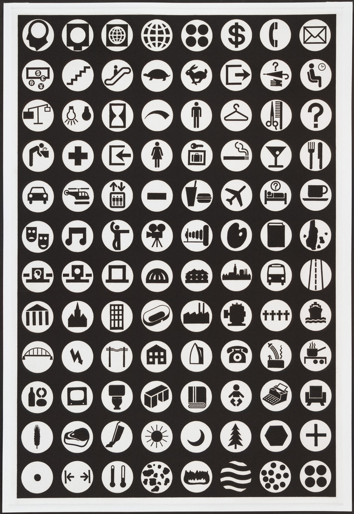 Signs, plate 4 from Untitled, Matt Mullican, 1988