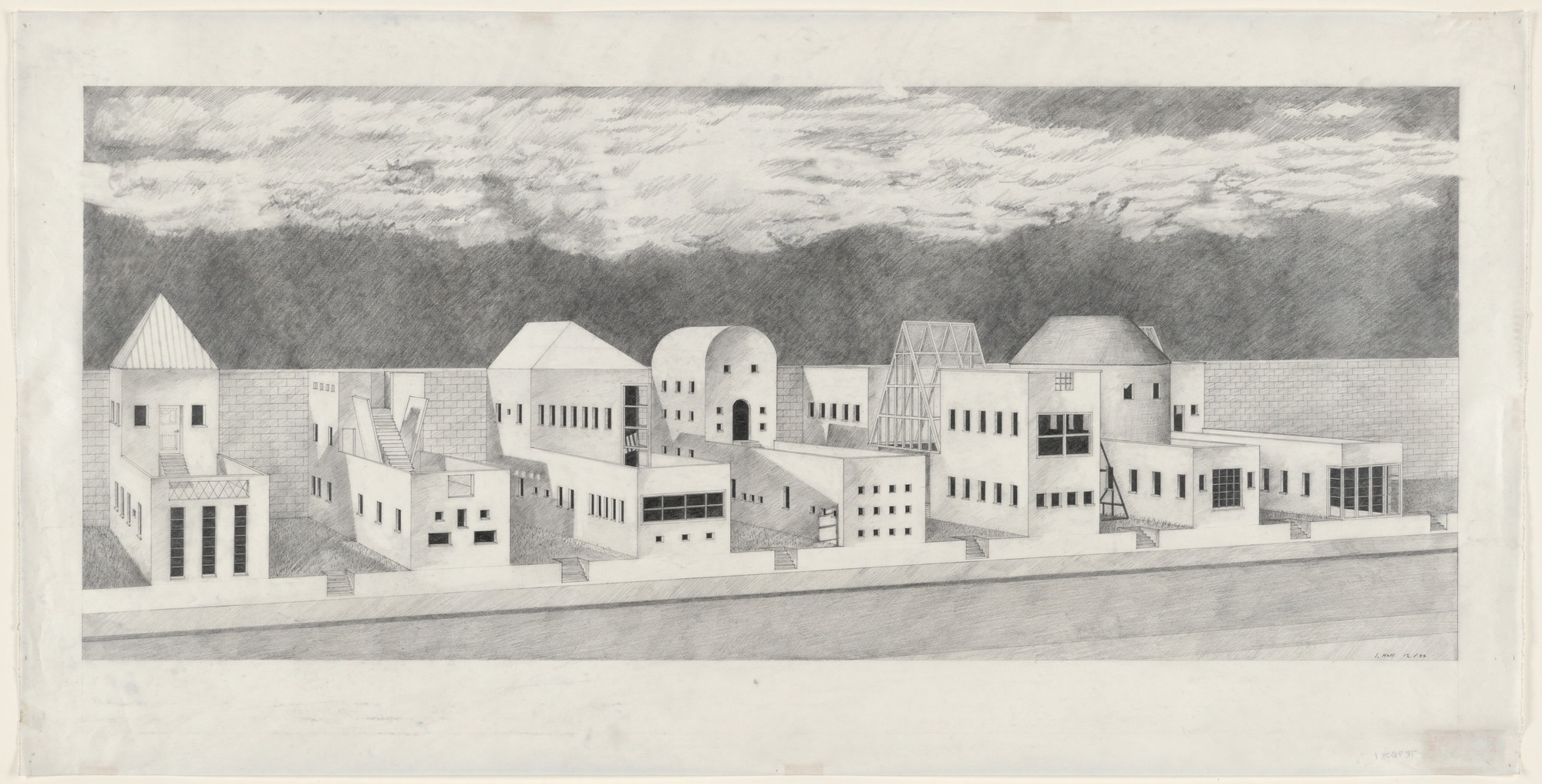 Steven Holl. Autonomous Artisans' House, project
New York (Staten Island), New York
Perspective
