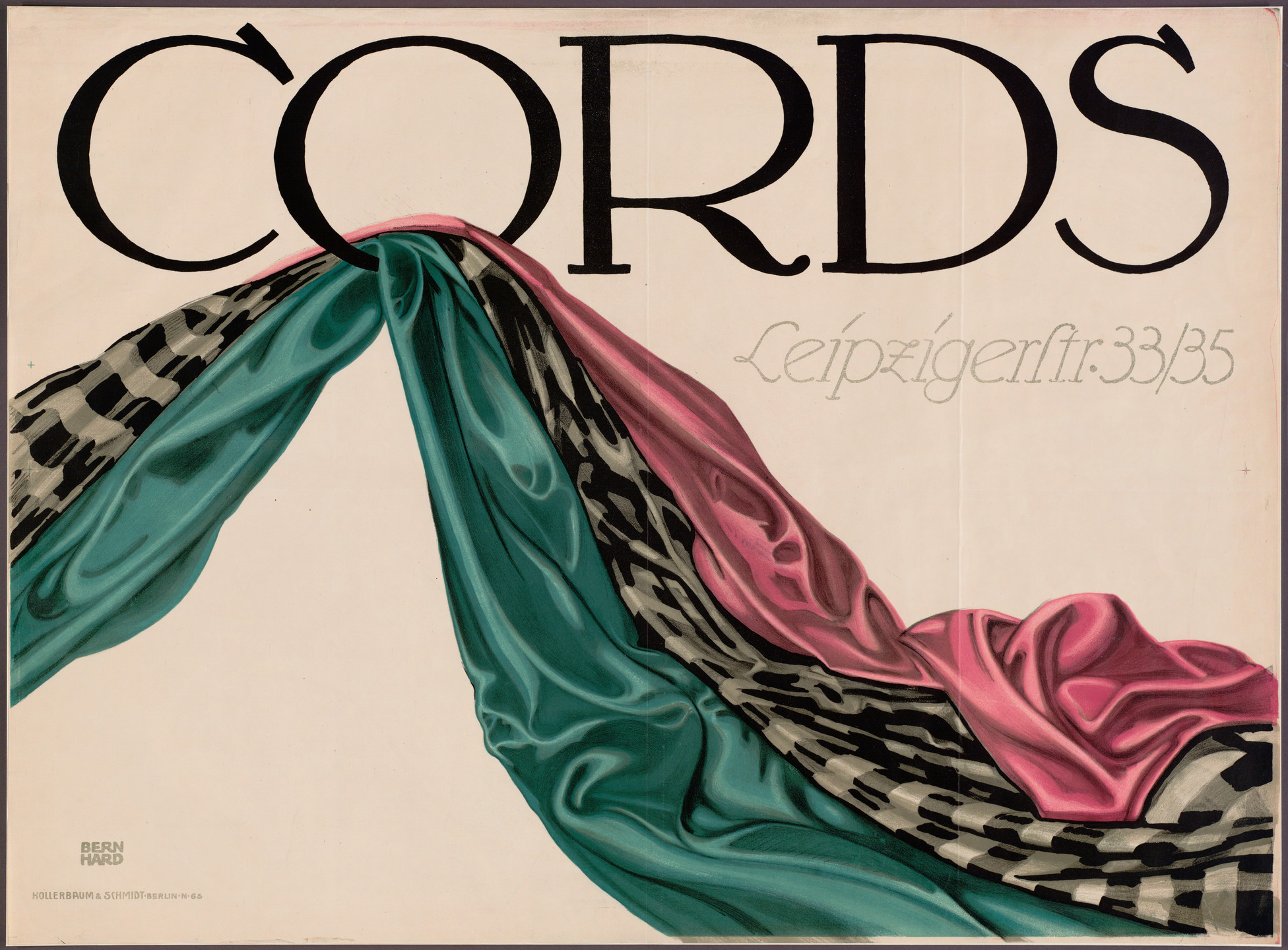 Lucian Bernhard. Cords. 1912 | MoMA