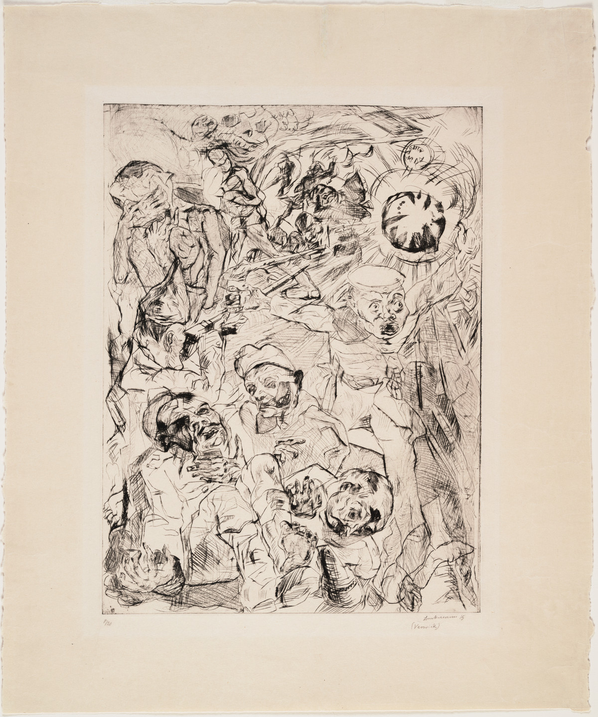 Max Beckmann. The Grenade (Die Granate). printed 1915, published 1918