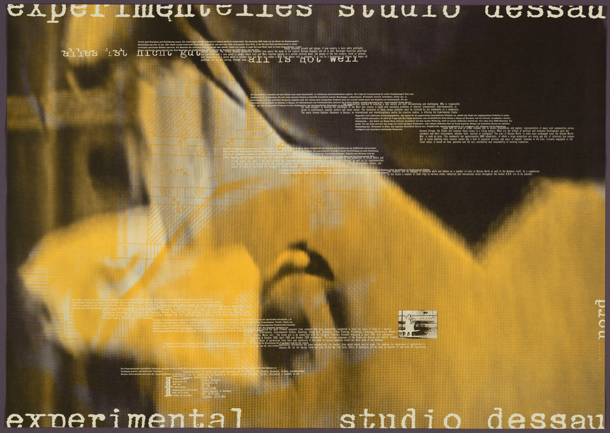 Cyan, Sophie Alex, Wilhelm Ebentreich, Detlef Fiedler, Daniela Haufe, Siegfried Jablonsky. Experimental Studio Dessau All is Not Well. 1991