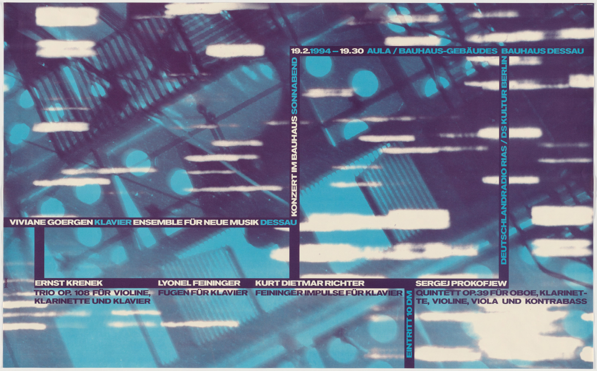 Cyan, Sophie Alex, Wilhelm Ebentreich, Detlef Fiedler, Daniela Haufe, Siegfried Jablonsky. Ensemble für Neue Muzik. 1994