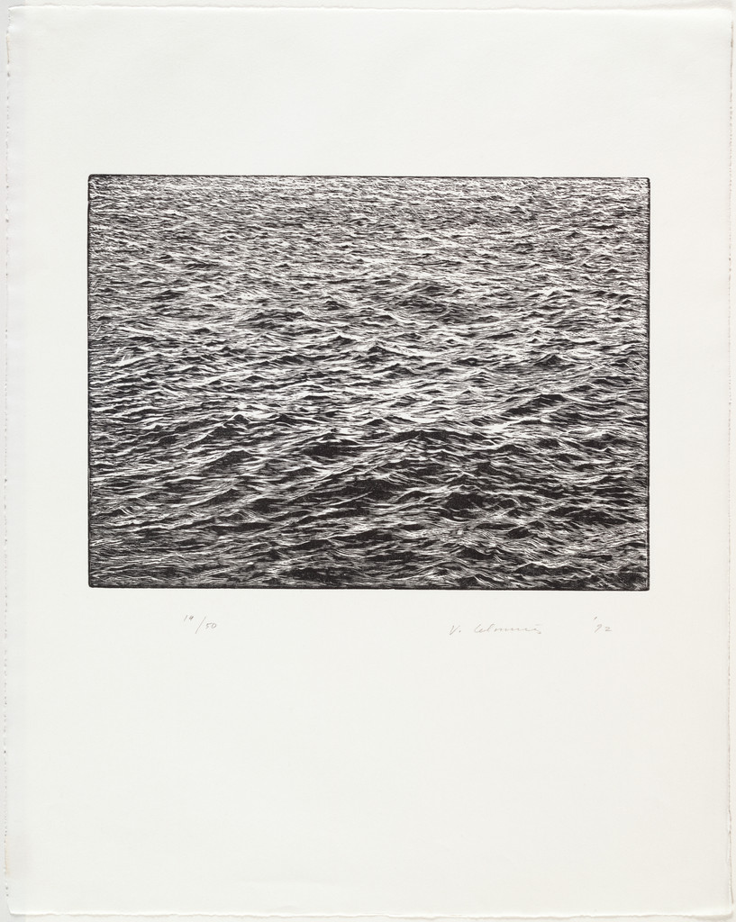 Ocean Surface Woodcut 1992