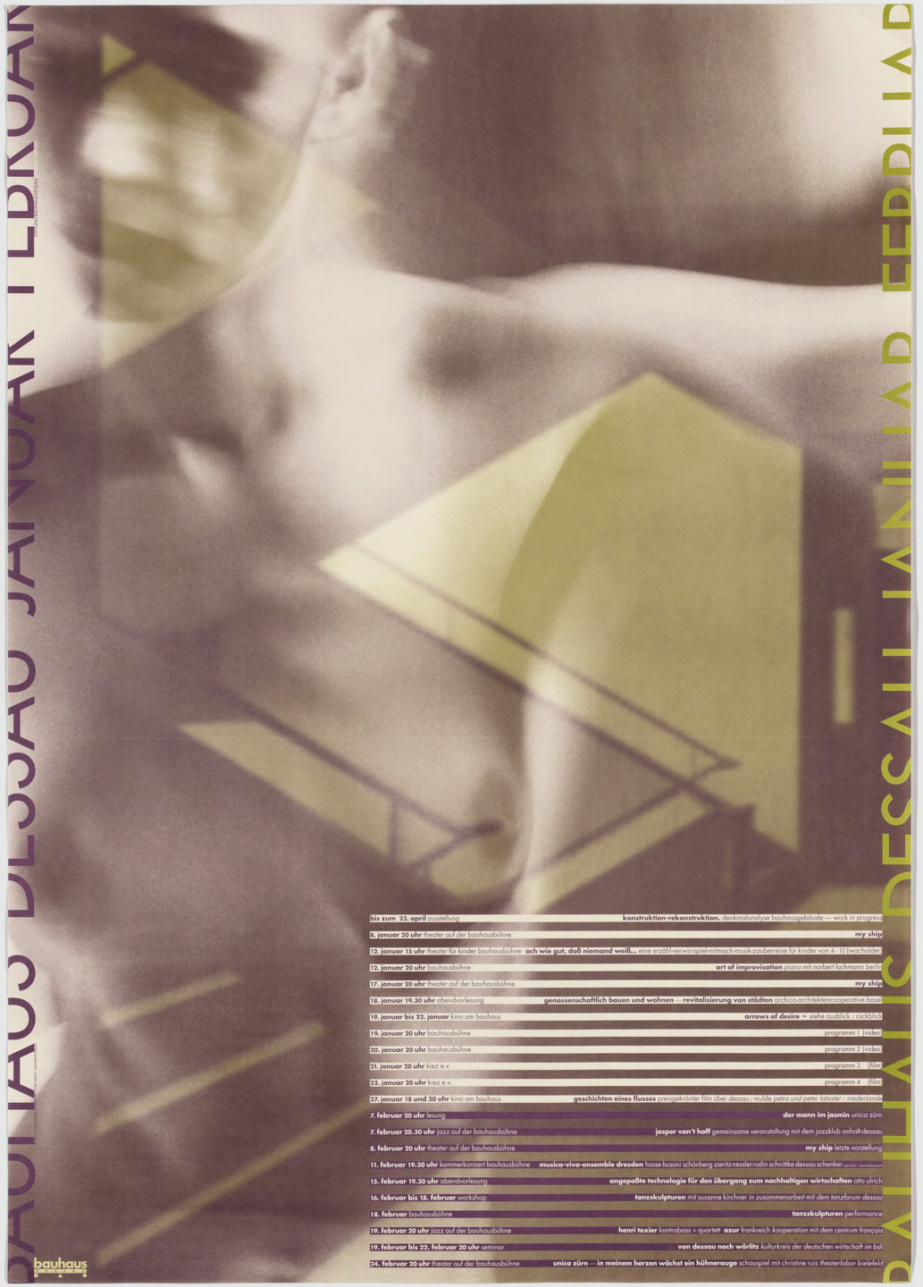 Cyan, Sophie Alex, Wilhelm Ebentreich, Detlef Fiedler, Daniela Haufe, Siegfried Jablonsky. Stiftung Bauhaus Dessau, Januar-Februar 1995. 1995