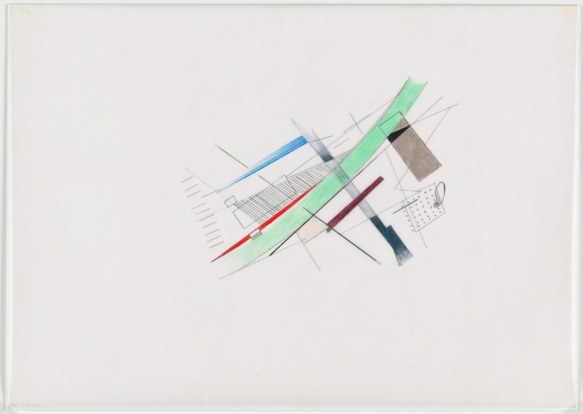 Zaha Hadid. Parc de la Villette Project, Paris, France (Plot breakdown). 1982-83