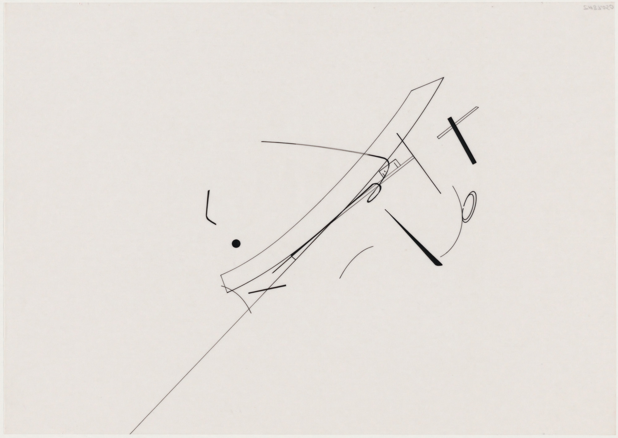 Zaha Hadid. Parc de la Villette Project, Paris, France (Jogging Track and Green Strip). 1982-83
