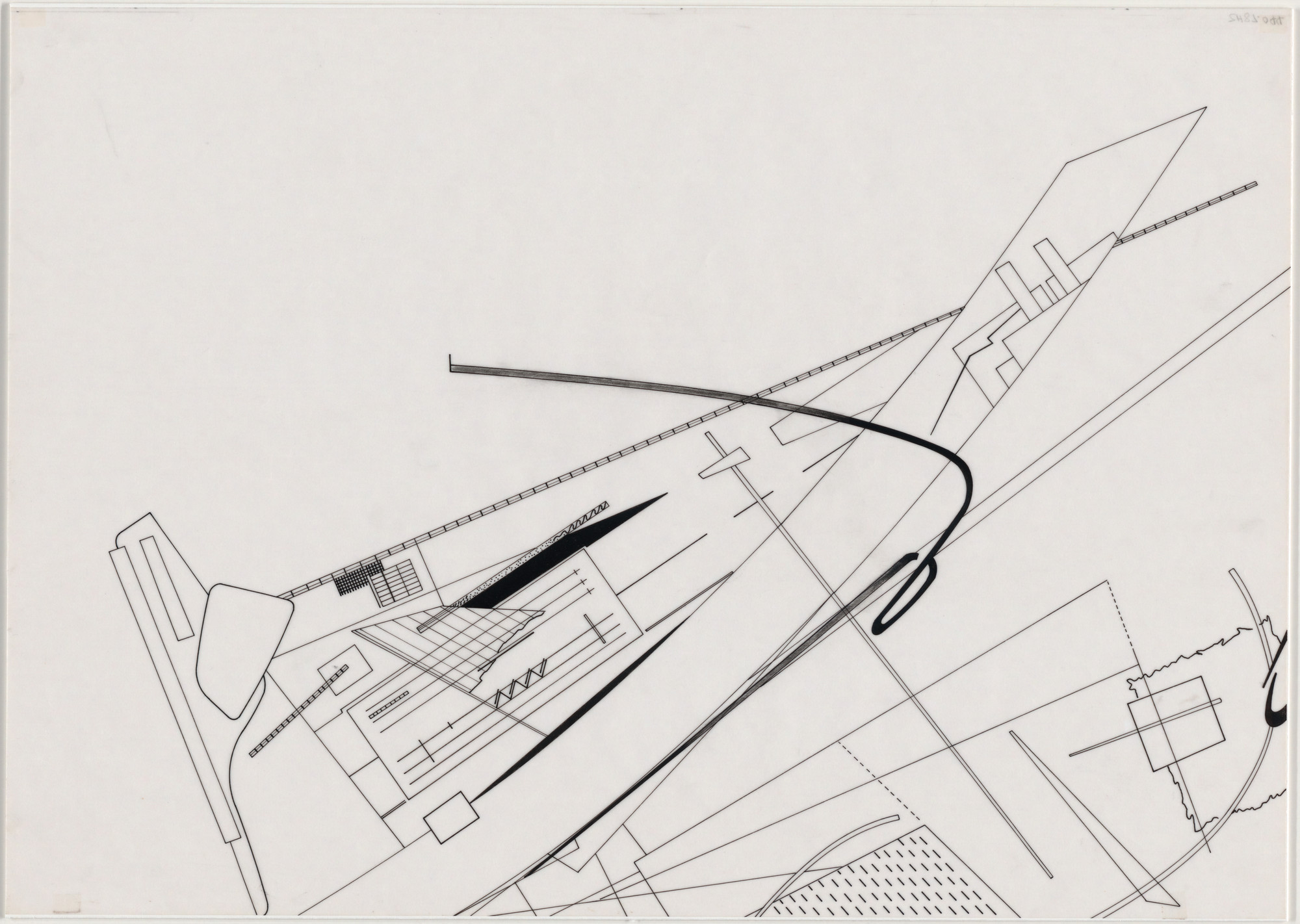 Zaha Hadid. Parc de la Villette Project, Paris, France (Greenhouse Strip). 1982-83