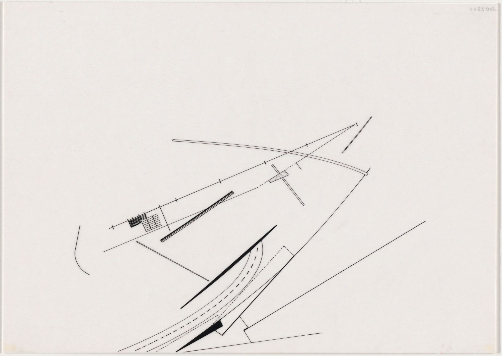 Zaha Hadid. Parc de la Villette Project, Paris, France (Exercise Strip). 1982-83