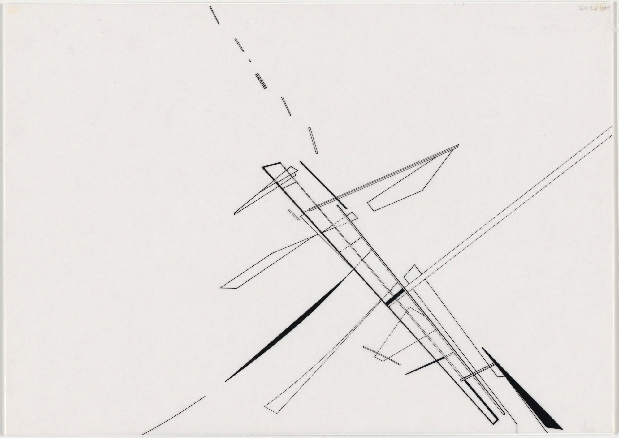 Zaha Hadid. Parc de la Villette Project, Paris, France (Discovery Strip). 1982-83