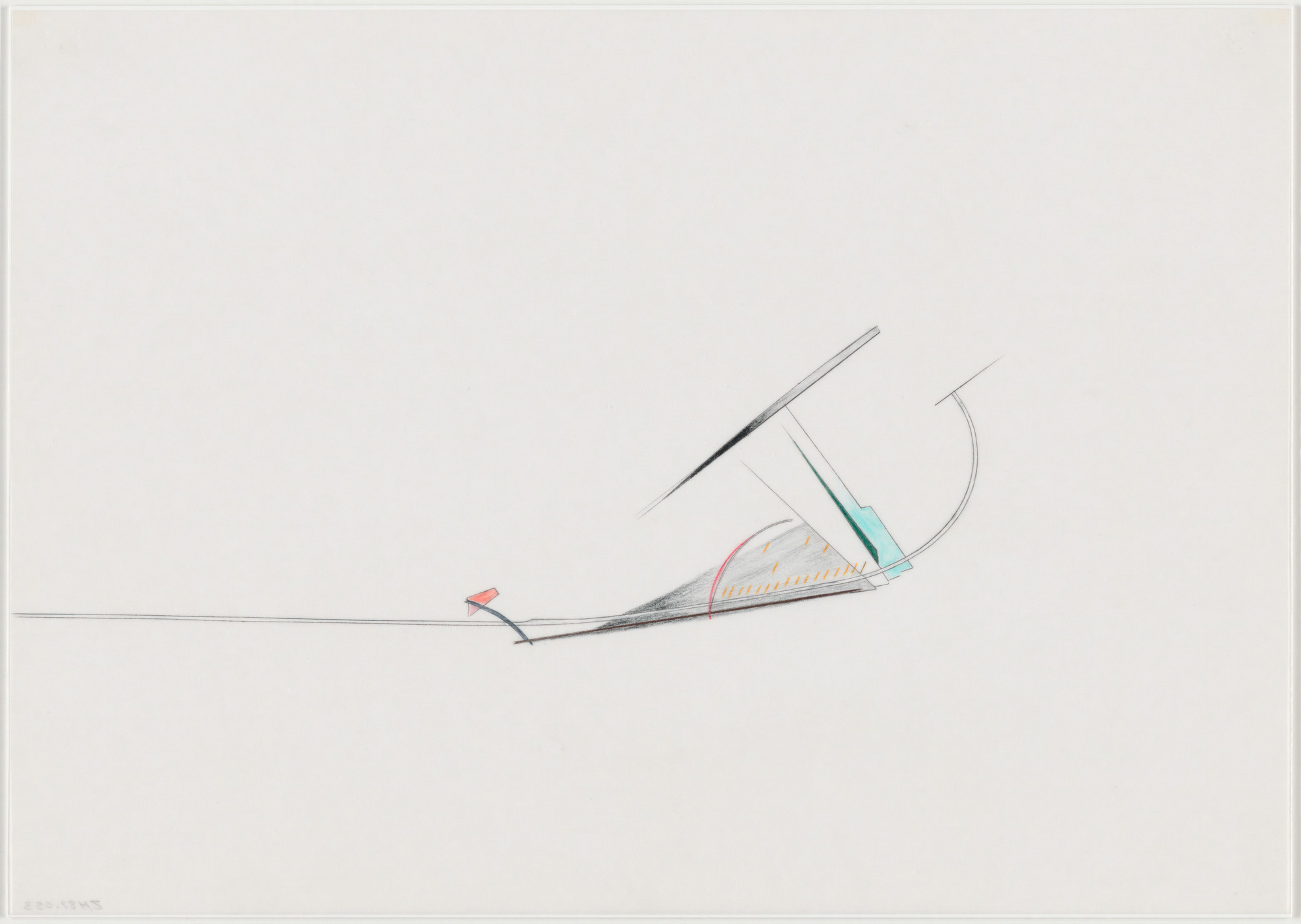 Zaha Hadid. Parc de la Villette Project, Paris, France (Car Park). 1982-83
