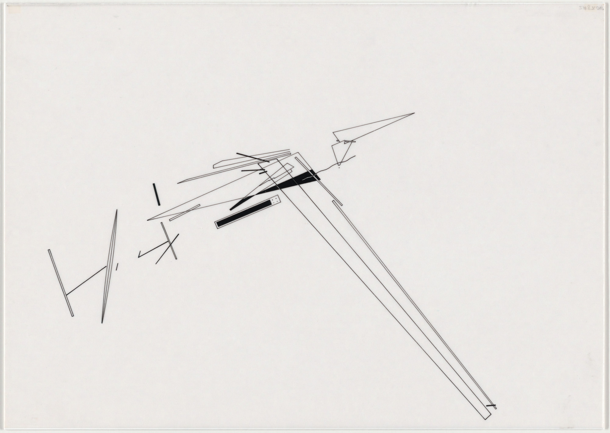 Zaha Hadid. Parc de la Villette Project, Paris, France (Planetary Strip). 1982-83
