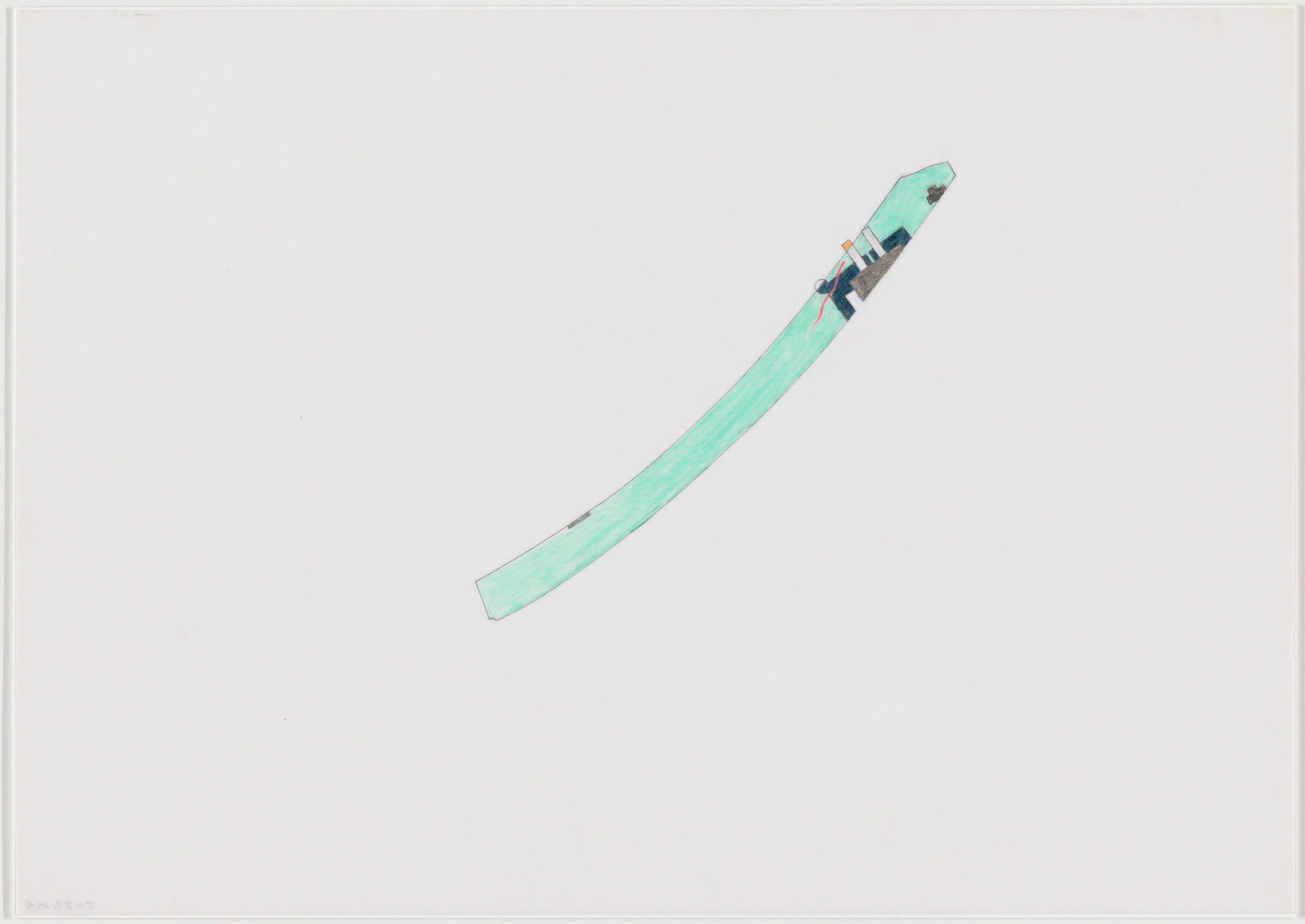 Zaha Hadid. Parc de la Villette Project, Paris, France (Green Strip). 1982-83