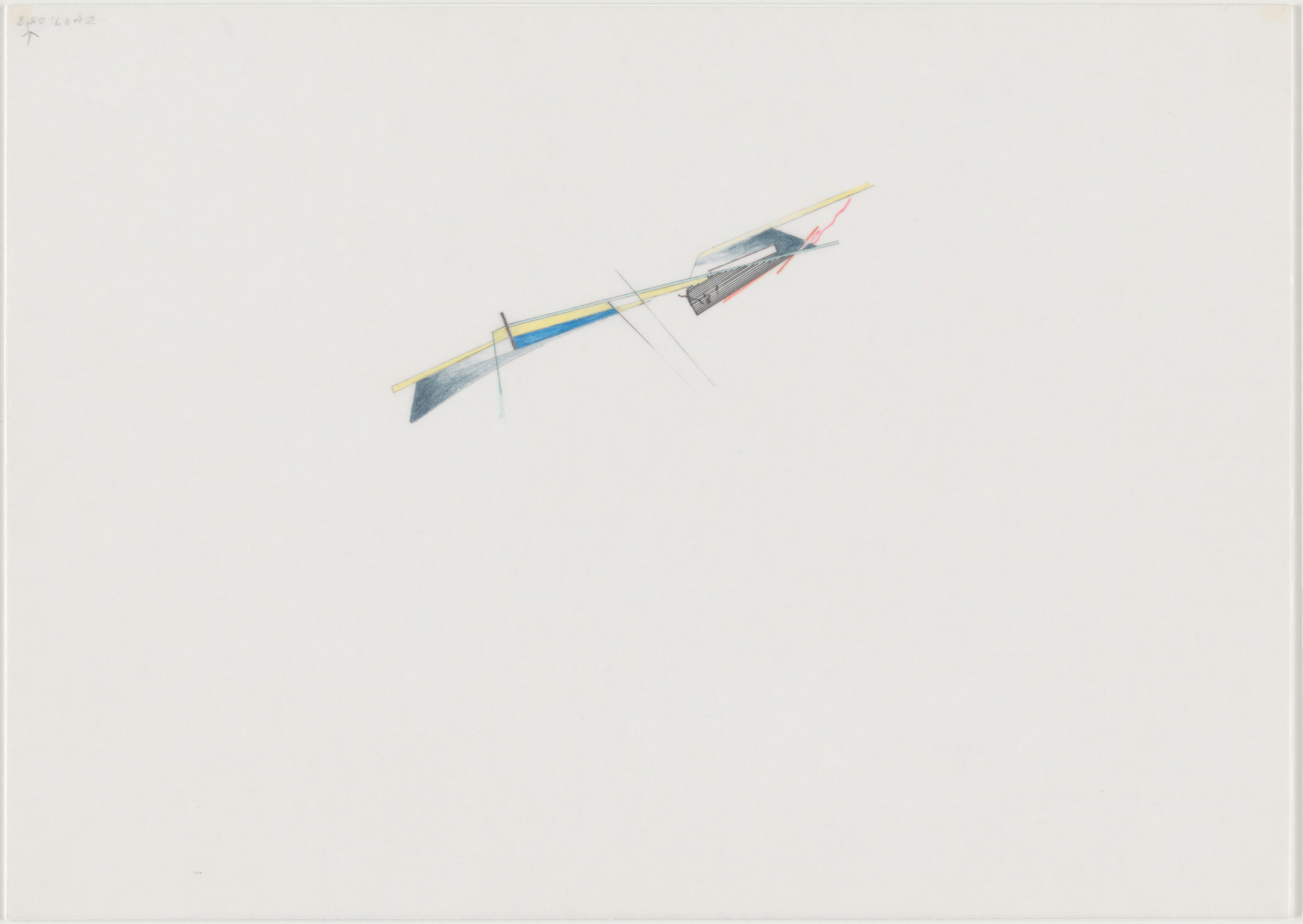Zaha Hadid. Parc de la Villette Project, Paris, France (Water Strip). 1982-83