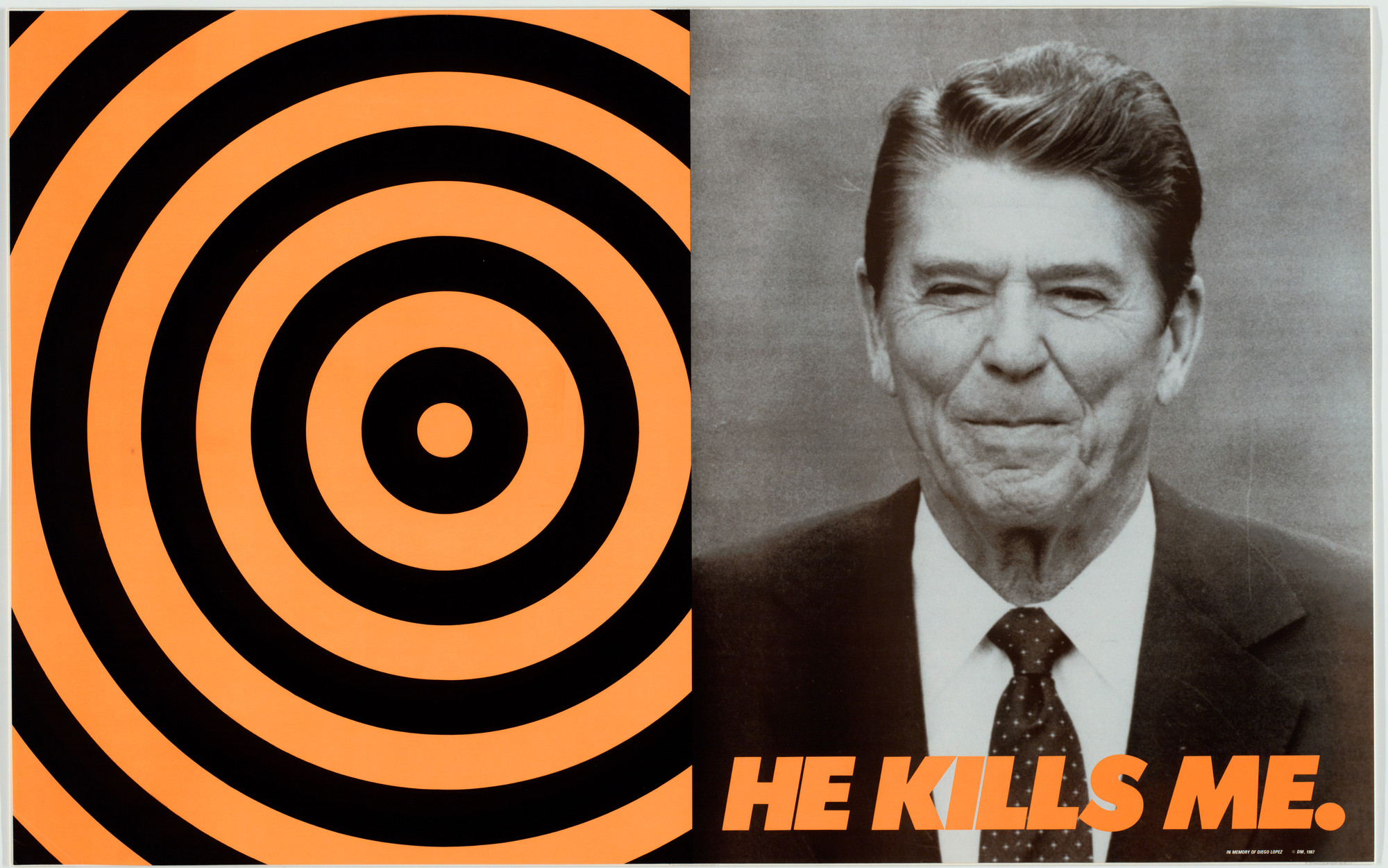 Donald Moffett. He Kills Me. 1987