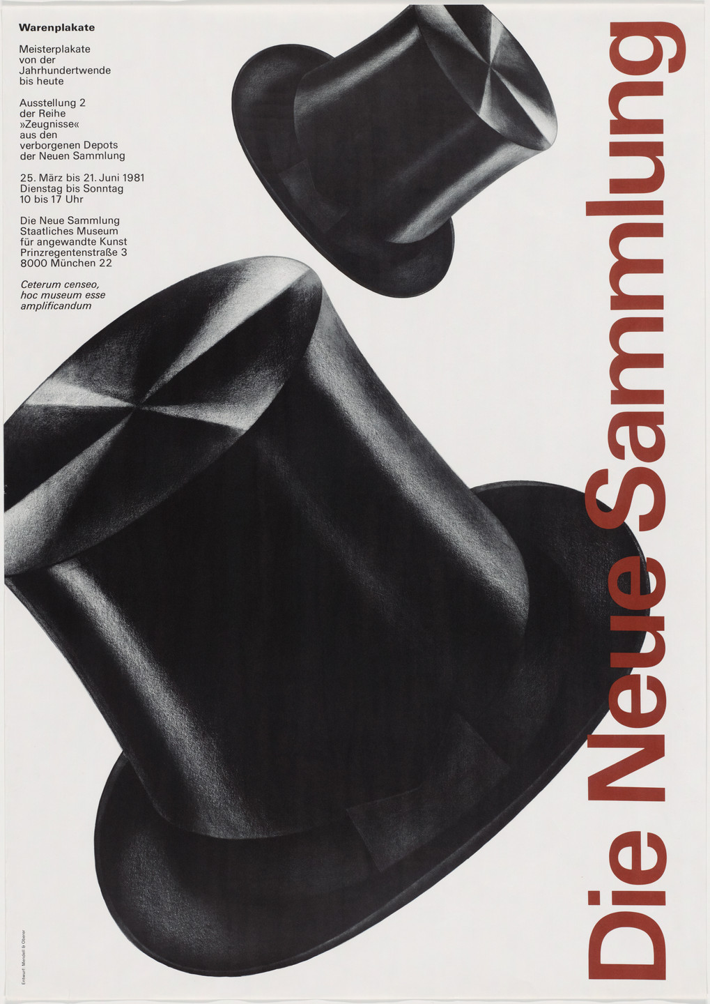 Pierre Mendell. Die Neue Sammlung. 1981