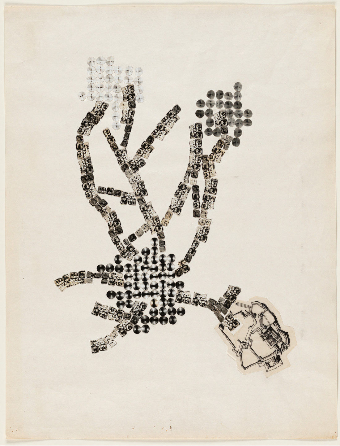 Kisho Kurokawa. Helix City Project, Tokyo, Japan (Plan). 1961