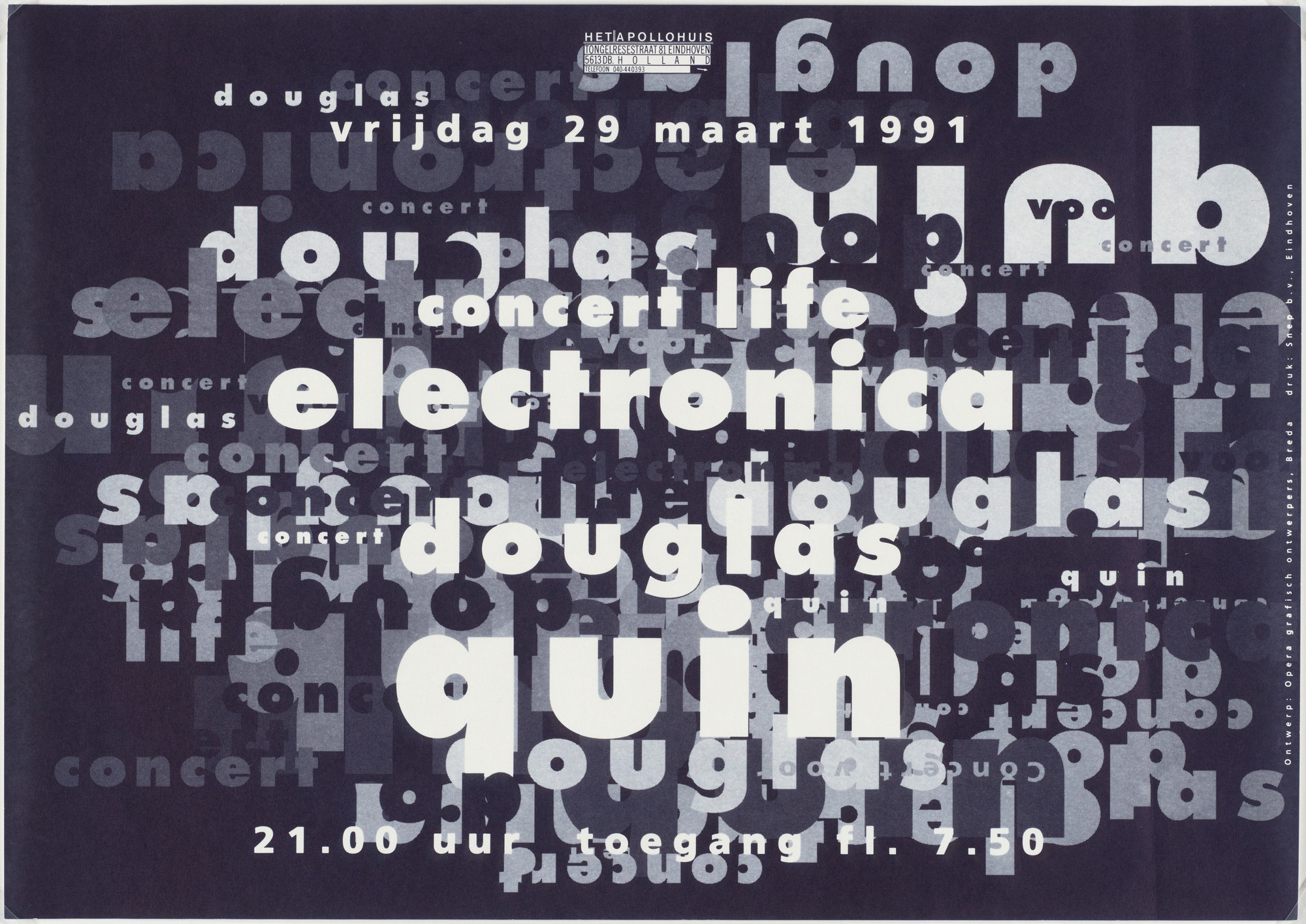 Opera, Ton Homburg, Kees Wagenaars. Douglas Quin, Concert Life Electronica. 1991